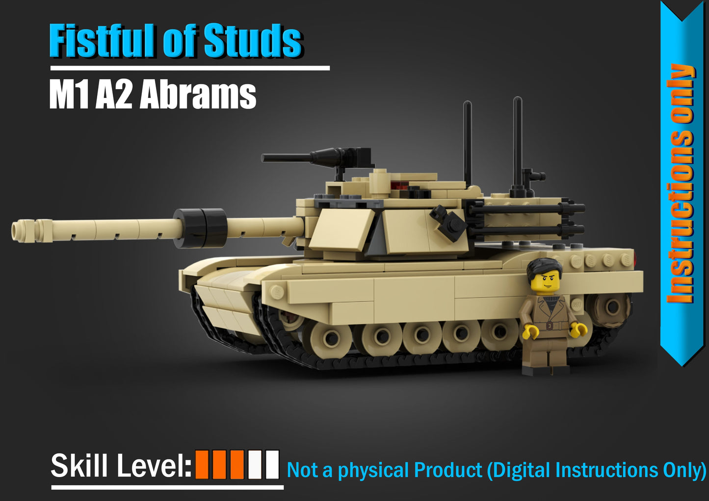 M1 Abrams - DIGITAL INSTRUCTIONS ONLY (No Physical Kit, No Bricks Included)