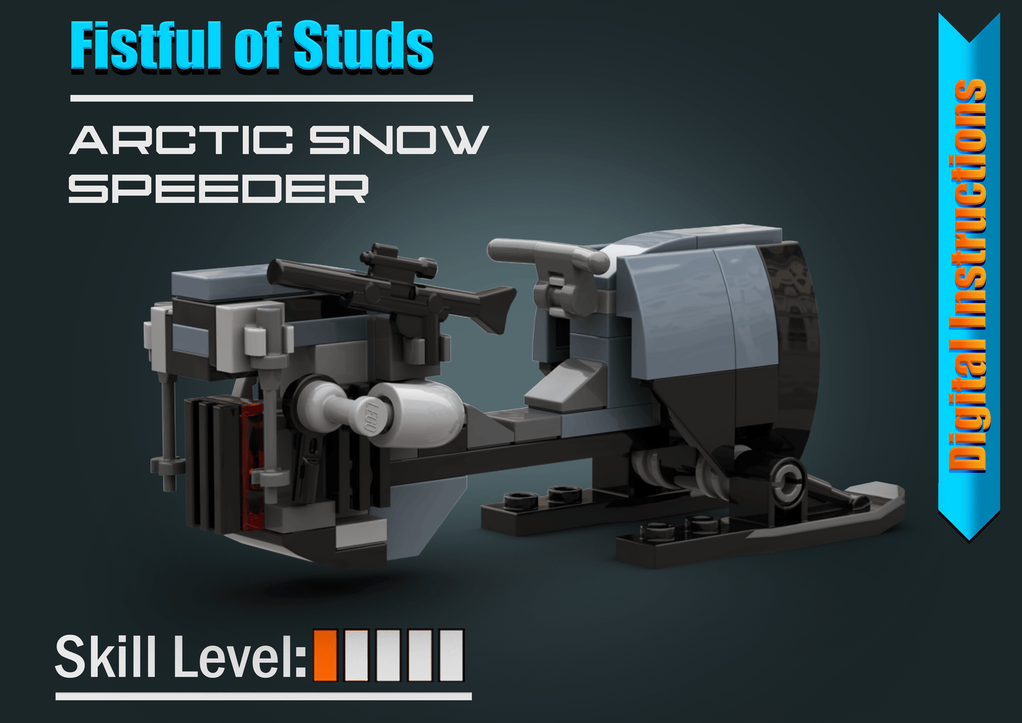 Snow Speeder - DIGITAL INSTRUCTIONS ONLY (No Physical Kit, No Bricks Included)