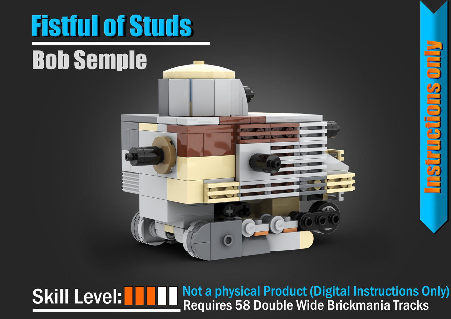 Bob Semple - DIGITAL INSTRUCTIONS ONLY (No Physical Kit, No Bricks Included)