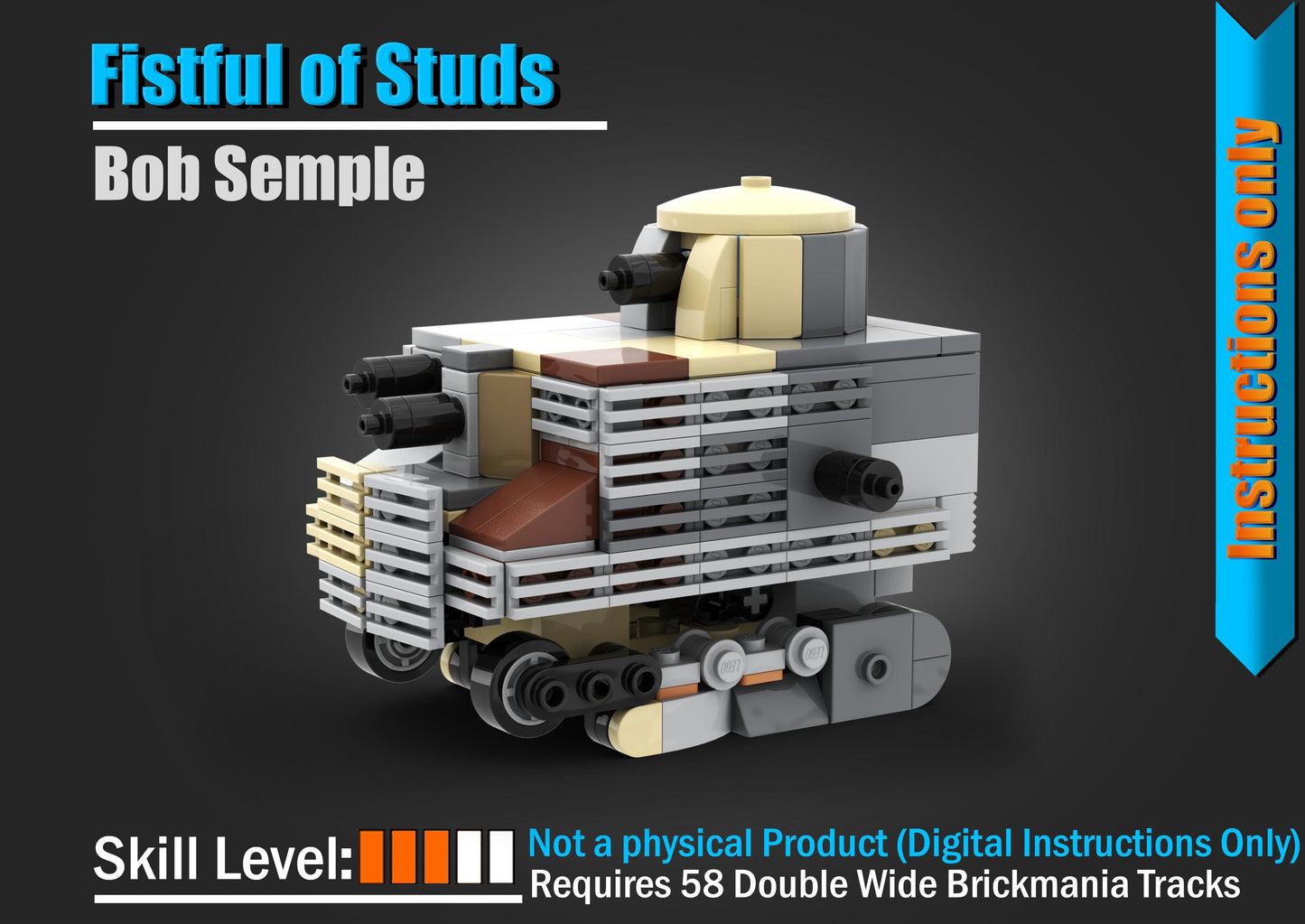 Bob Semple - DIGITAL INSTRUCTIONS ONLY (No Physical Kit, No Bricks Included)