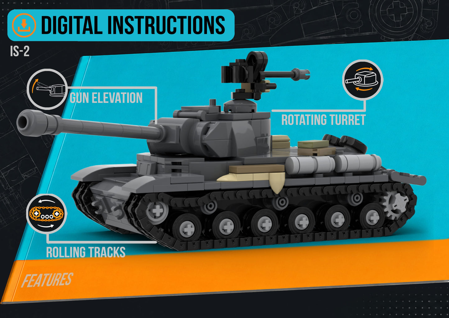 IS-2 - DIGITAL INSTRUCTIONS ONLY (No Physical Kit, No Bricks Included)