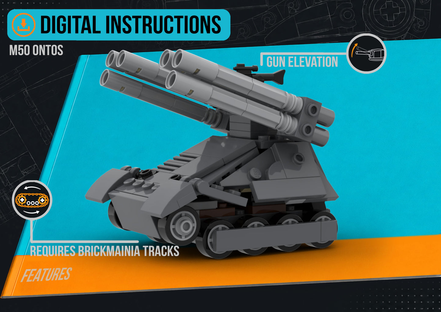 M50 Ontos - DIGITAL INSTRUCTIONS ONLY (No Physical Kit, No Bricks Included)