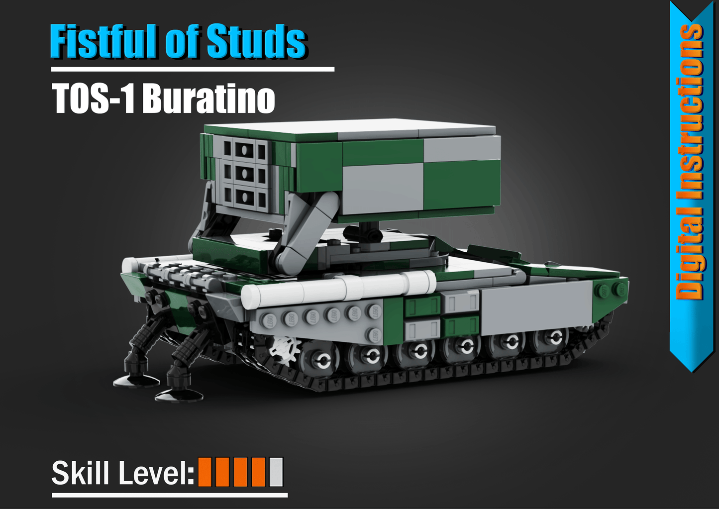 TOS-1 Buratino - DIGITAL INSTRUCTIONS ONLY (No Physical Kit, No Bricks Included)