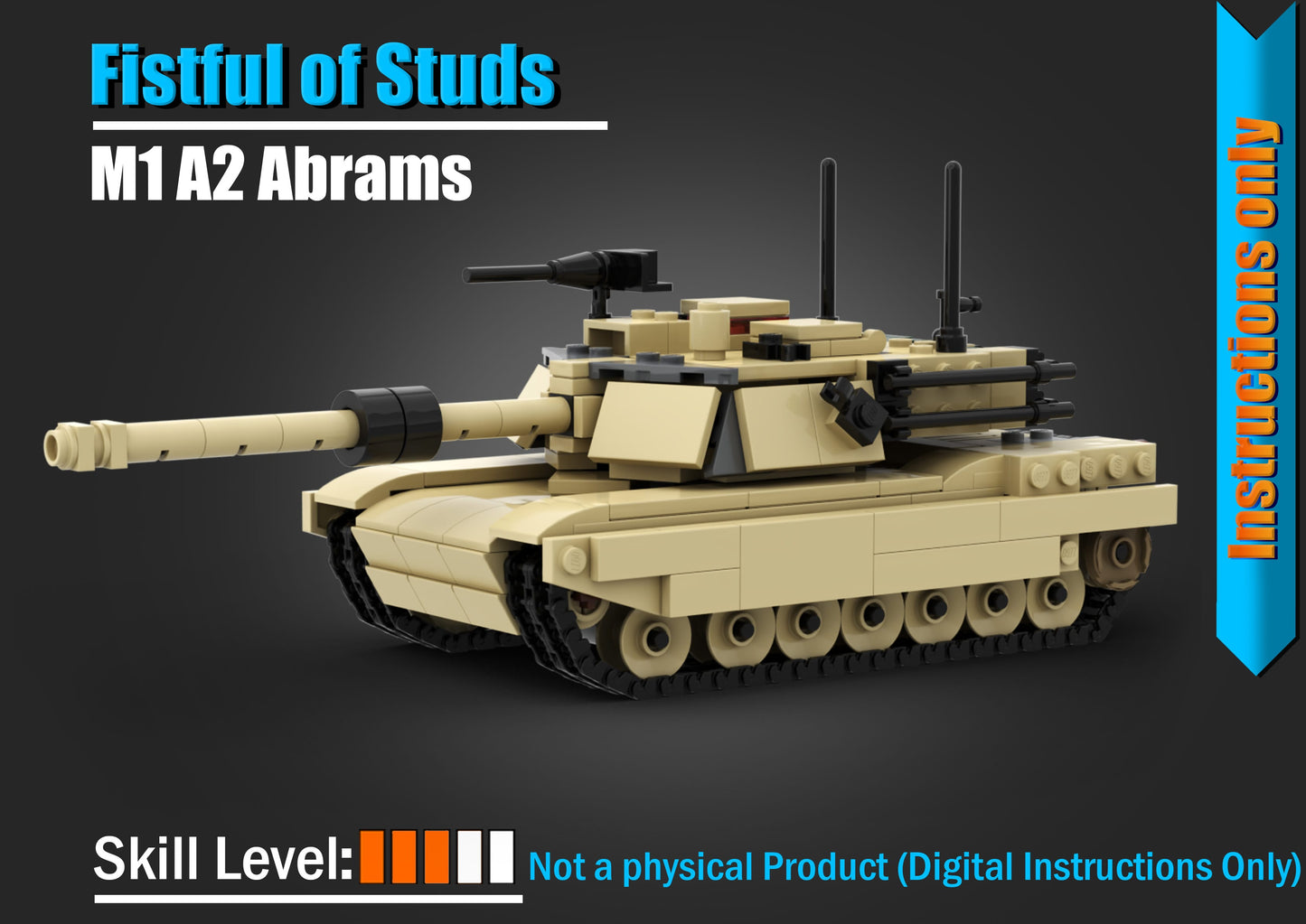 M1 Abrams - DIGITAL INSTRUCTIONS ONLY (No Physical Kit, No Bricks Included)