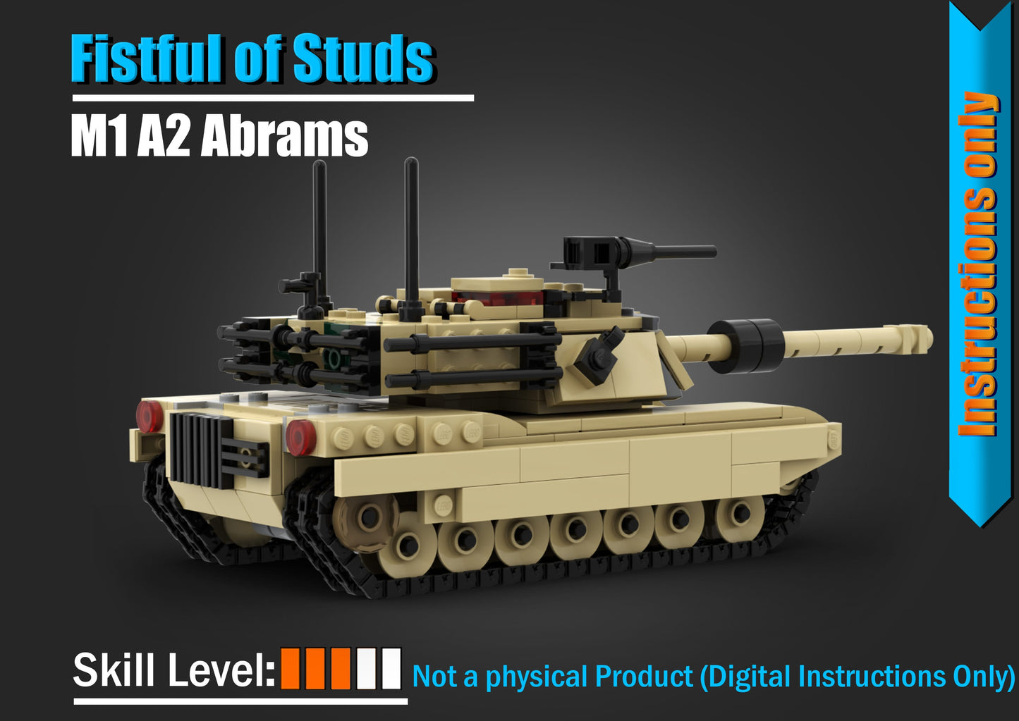 M1 Abrams - DIGITAL INSTRUCTIONS ONLY (No Physical Kit, No Bricks Included)