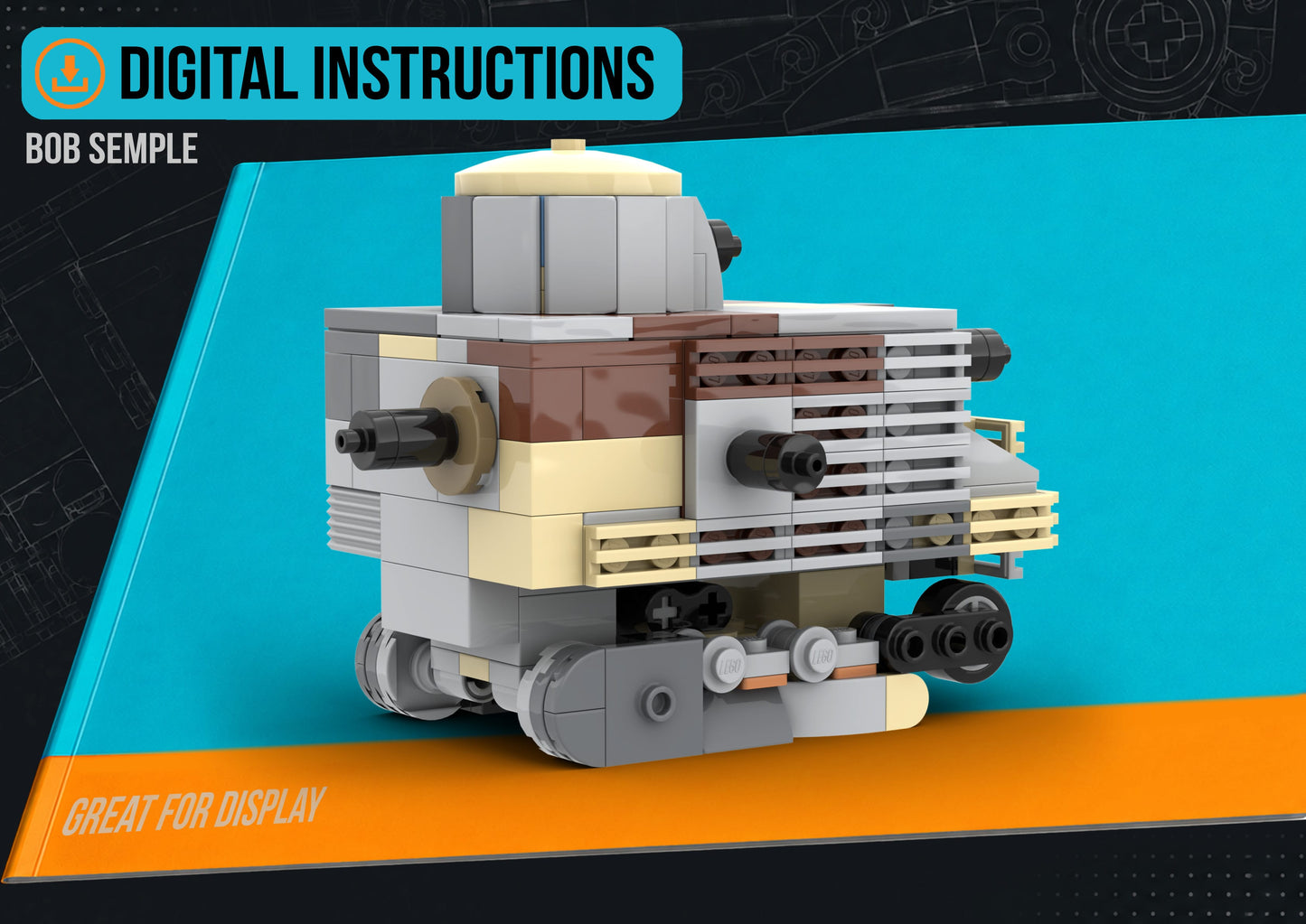 Bob Semple - DIGITAL INSTRUCTIONS ONLY (No Physical Kit, No Bricks Included)