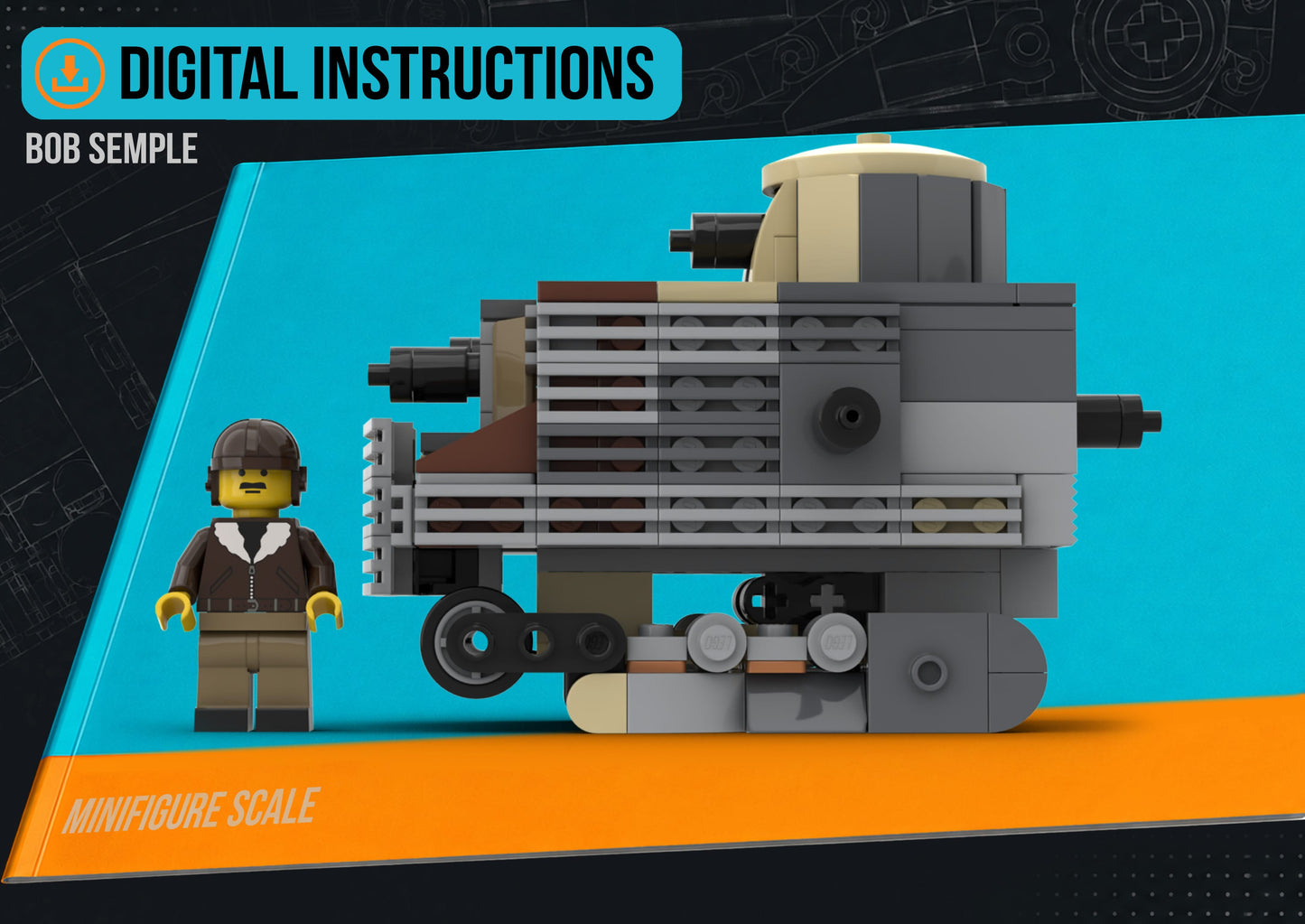 Bob Semple - DIGITAL INSTRUCTIONS ONLY (No Physical Kit, No Bricks Included)