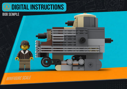 Bob Semple - DIGITAL INSTRUCTIONS ONLY (No Physical Kit, No Bricks Included)