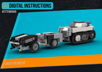 Sd.kfz.2 Kettenkrad - DIGITAL INSTRUCTIONS ONLY (No Physical Kit, No Bricks Included)