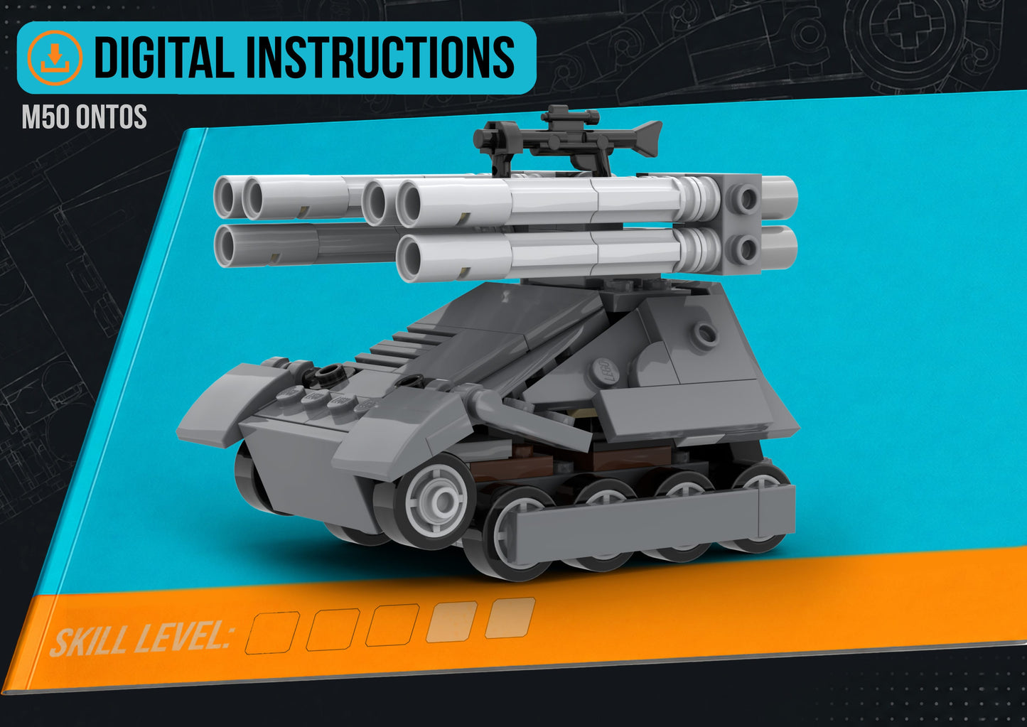 M50 Ontos - DIGITAL INSTRUCTIONS ONLY (No Physical Kit, No Bricks Included)