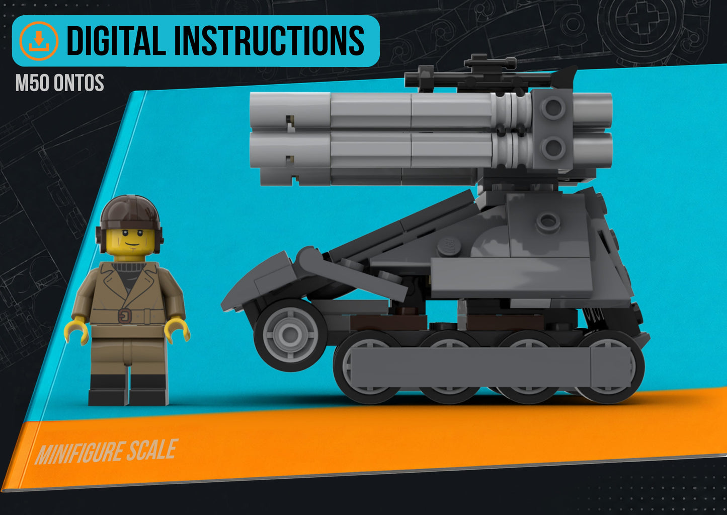 M50 Ontos - DIGITAL INSTRUCTIONS ONLY (No Physical Kit, No Bricks Included)
