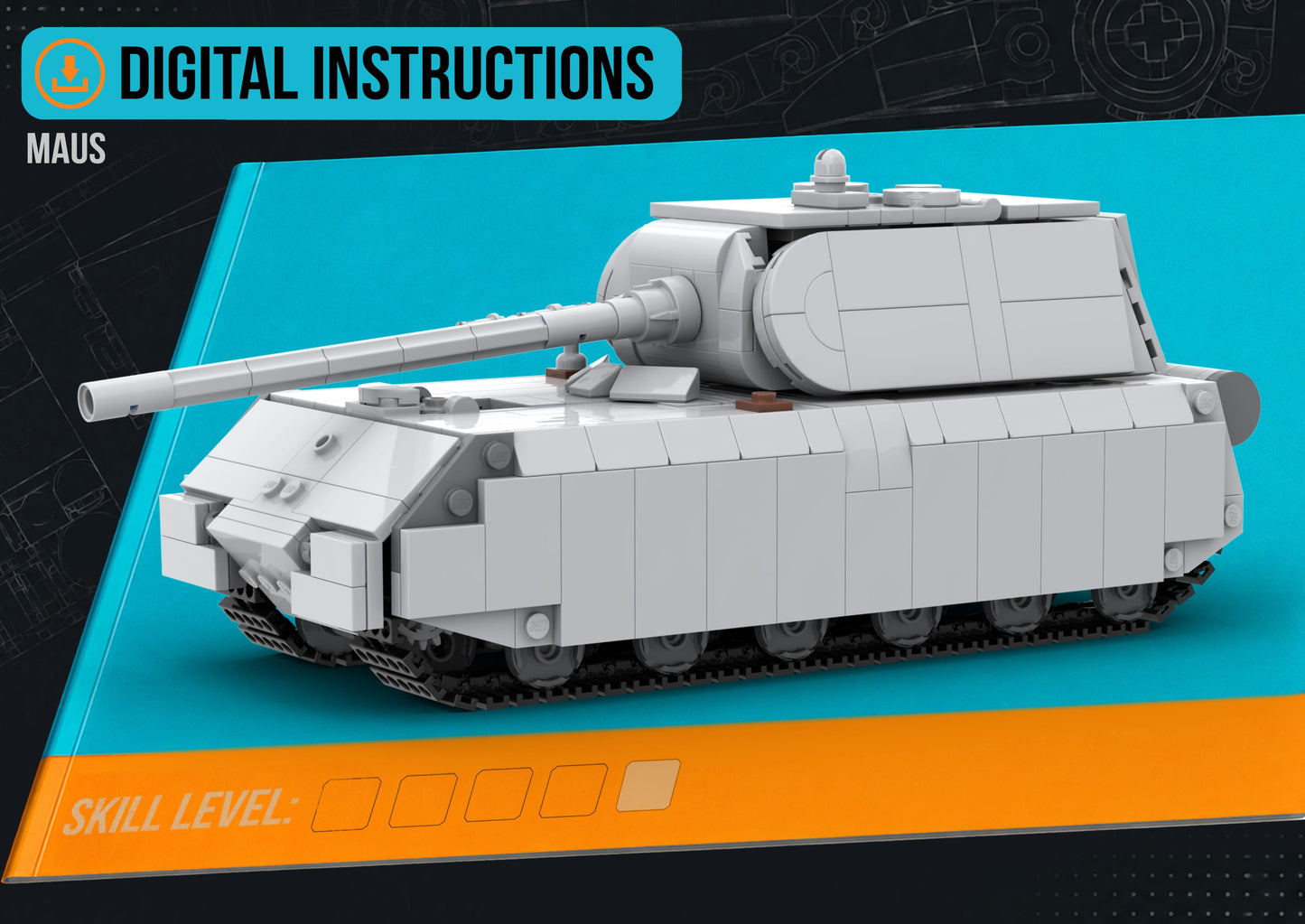 Maus - DIGITAL INSTRUCTIONS ONLY (No Physical Kit, No Bricks Included)