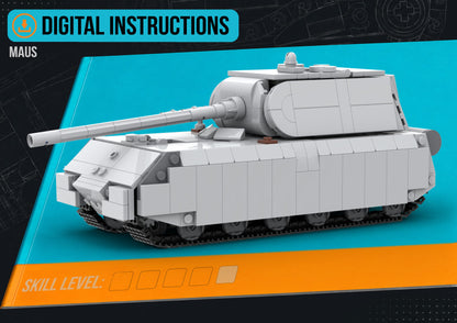 Maus - DIGITAL INSTRUCTIONS ONLY (No Physical Kit, No Bricks Included)