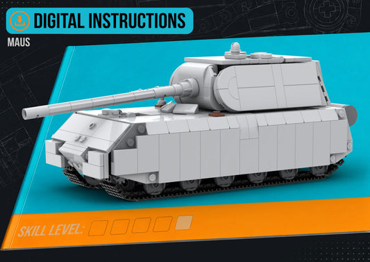 Maus - DIGITAL INSTRUCTIONS ONLY (No Physical Kit, No Bricks Included)