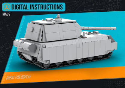 Maus - DIGITAL INSTRUCTIONS ONLY (No Physical Kit, No Bricks Included)