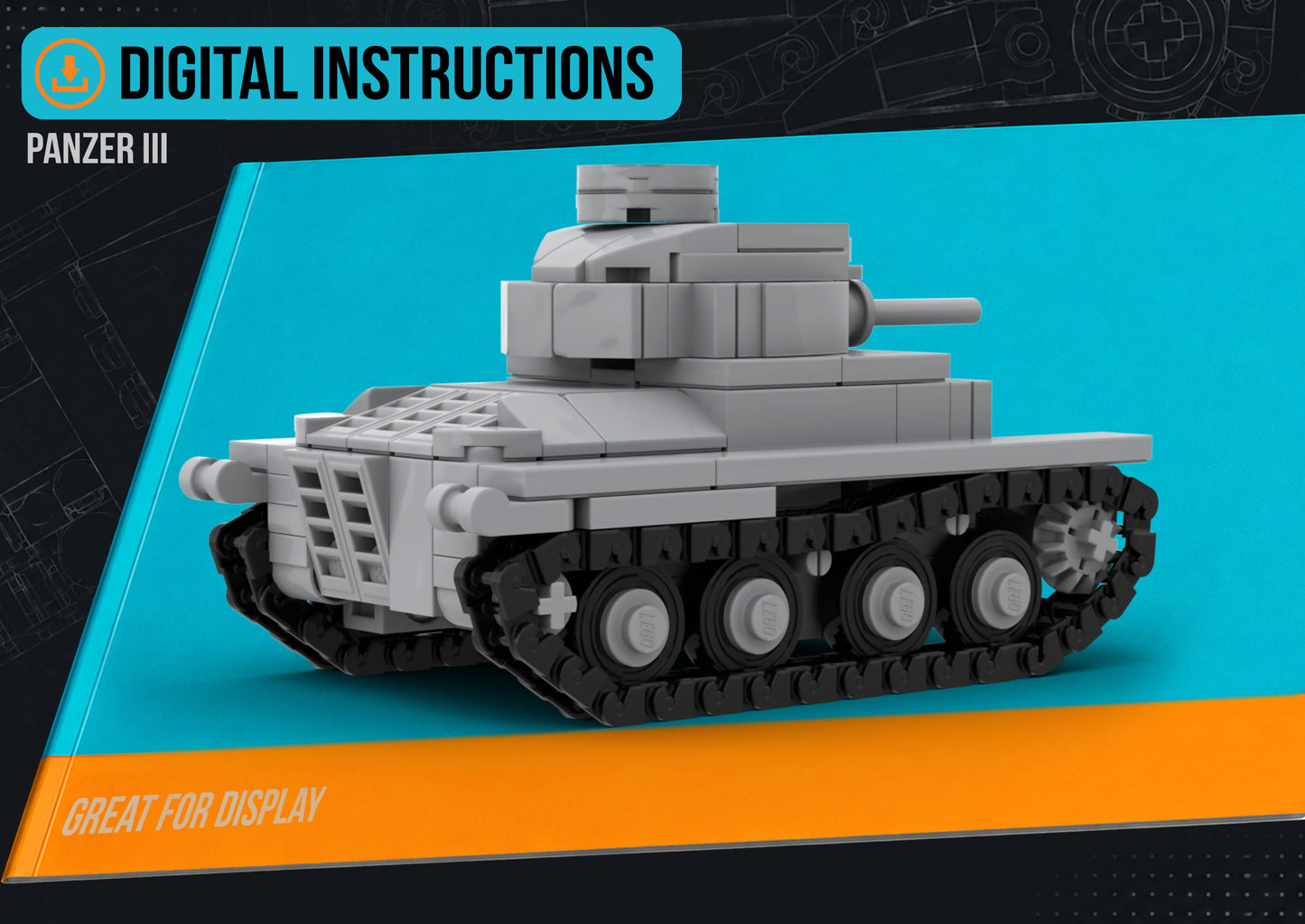 Sd.kfz.140 Panzer 38t - DIGITAL INSTRUCTIONS ONLY (No Physical Kit, No Bricks Included)