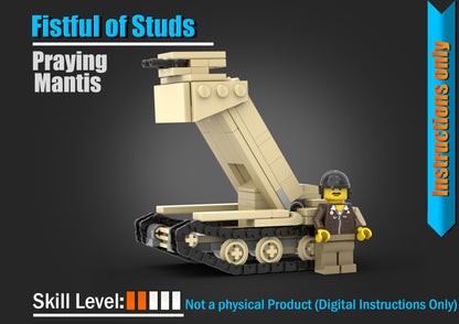 Praying Mantis Tank - DIGITAL INSTRUCTIONS ONLY (No Physical Kit, No Bricks Included)