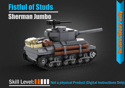Sherman Jumbo - DIGITAL INSTRUCTIONS ONLY (No Physical Kit, No Bricks Included)