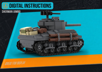 Sherman Jumbo - DIGITAL INSTRUCTIONS ONLY (No Physical Kit, No Bricks Included)