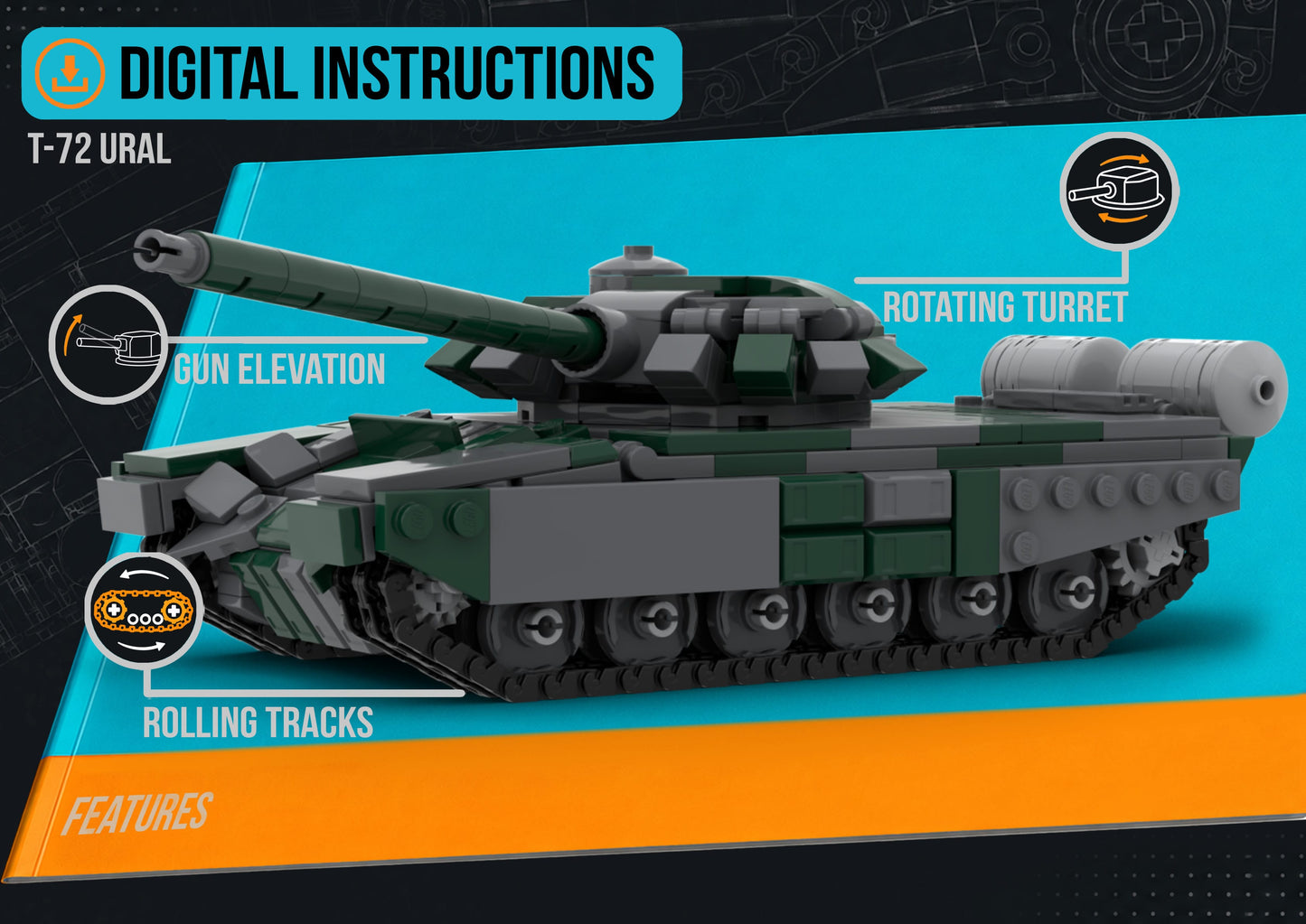 t-72B3 Ural - DIGITAL INSTRUCTIONS ONLY (No Physical Kit, No Bricks Included)